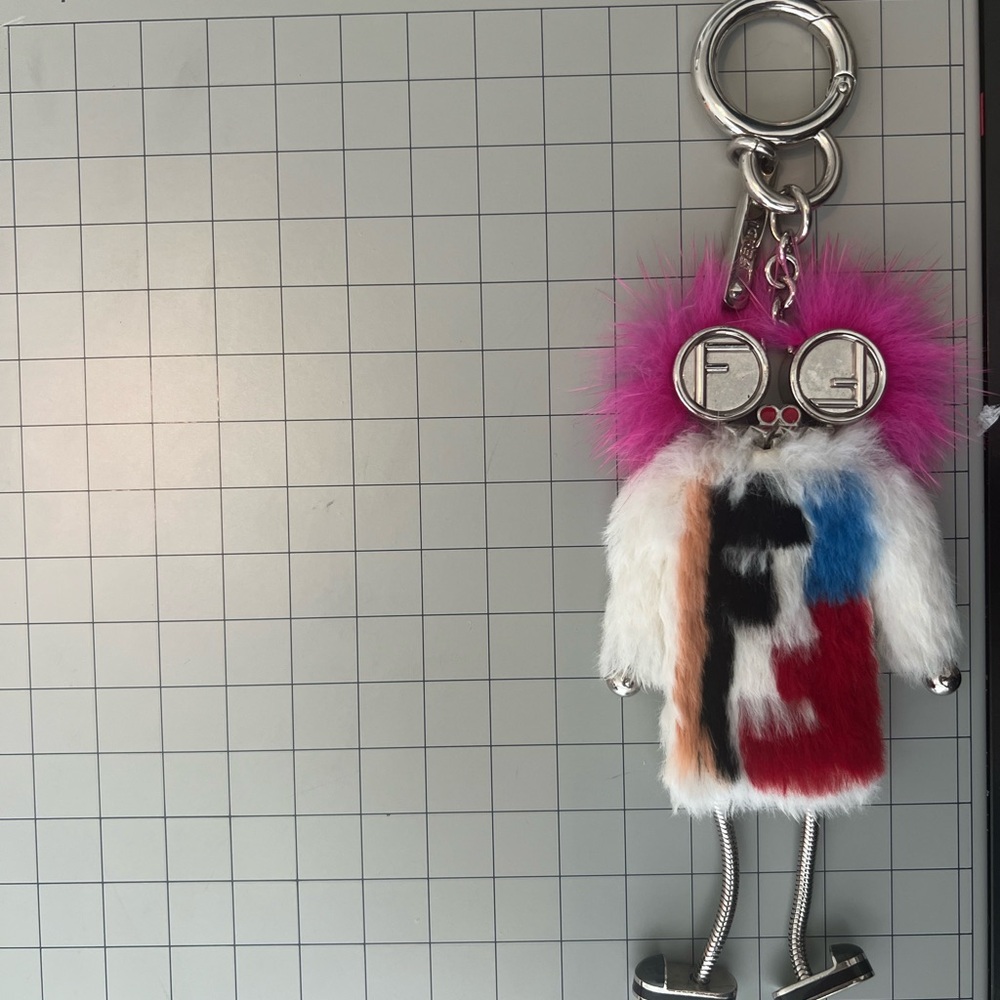 Fendi Vibrant Fur Robot Keychain
